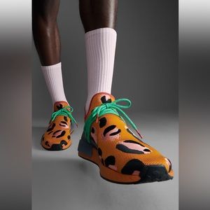 Pharrell's adidas NMD HU- Orange Animal print